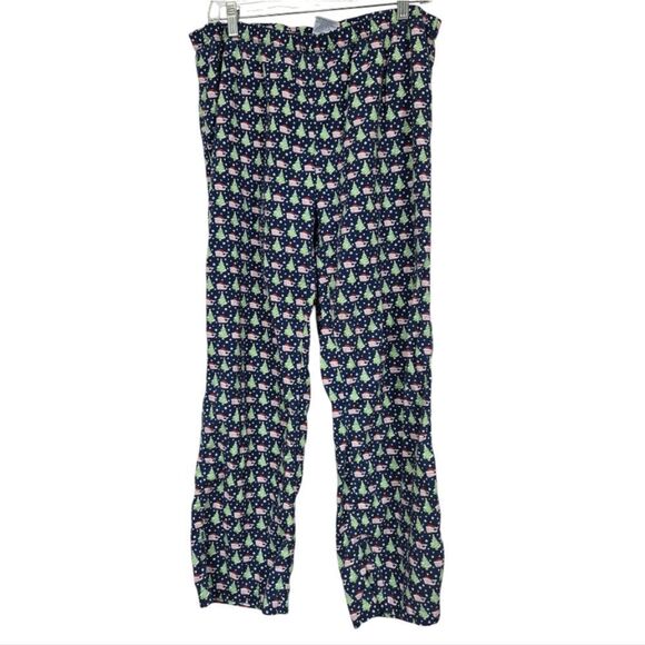 Men's Vineyard Vines Santa Hat Whale Christmas Tree Cotton Lounge Pants Medium - Picture 7 of 8